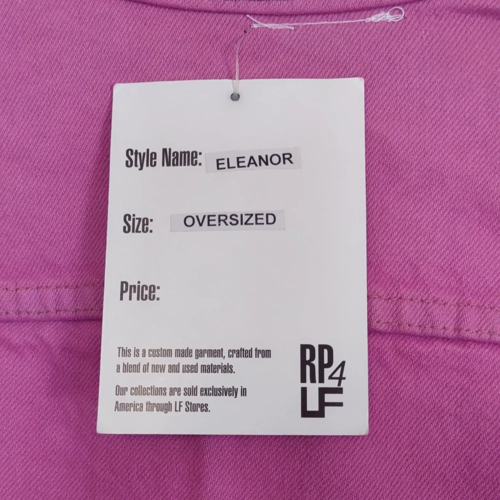 LF RP4 Levi's Eleanor Tie Dye Patched Denim Jacket One Size Pink - Picture 7 of 10